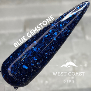 Blue Gemstone Dip Powder