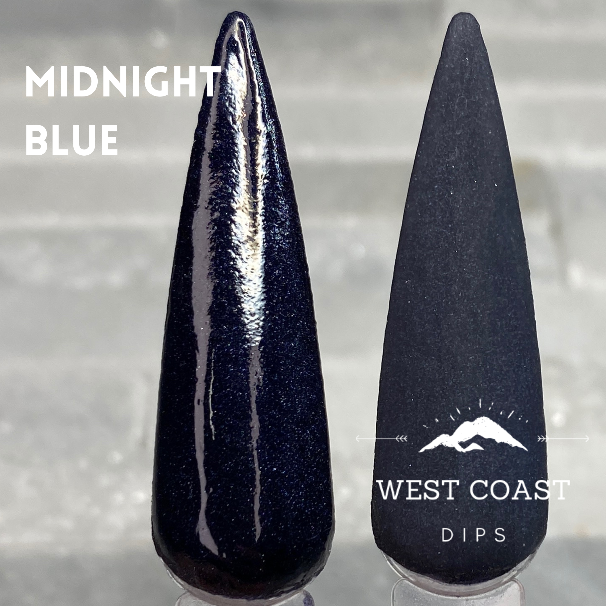 Blue Midnight Gemstone Dip Powder Duo