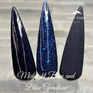 Blue Midnight Gemstone Dip Powder Duo