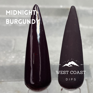 Burgundy Midnight Gemstone Dip Powder Duo