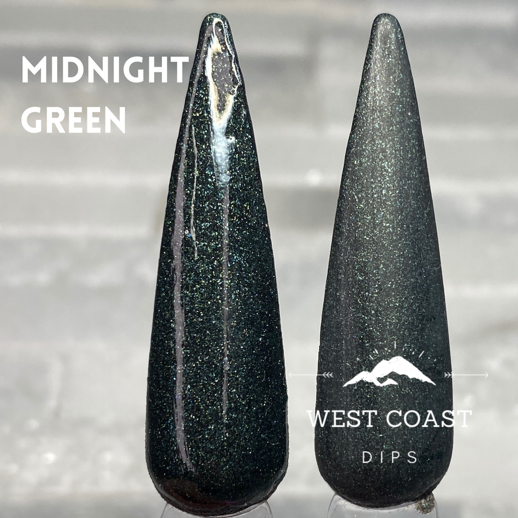 Midnight Green Dip Powder