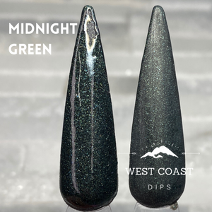 Green Midnight Gemstone Dip Powder Duo