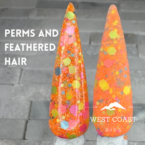 Perms & Feathered Hair Dip