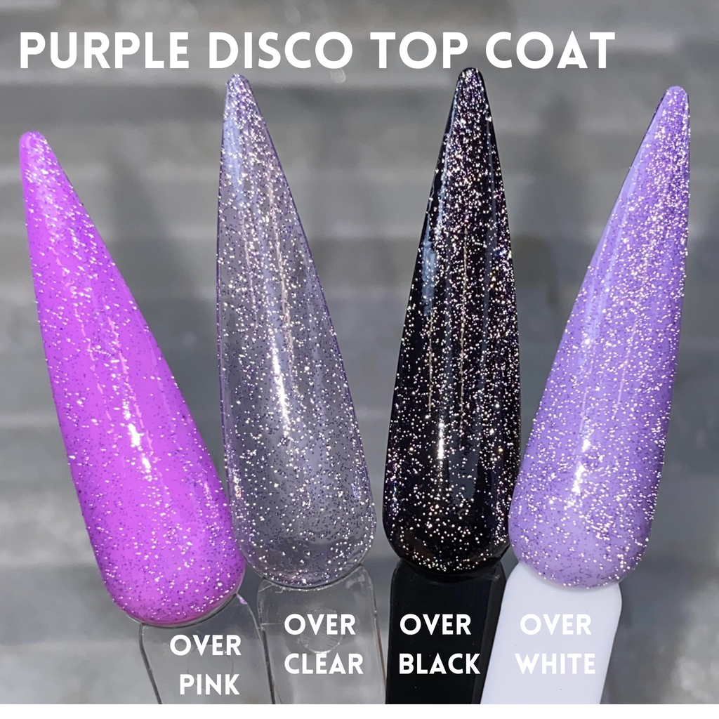 Purple Reflective Disco Top Coat