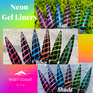 Neon Gel Liner Collection 6 Colours