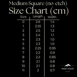 Gelly Tips - Medium Not-Etched Square