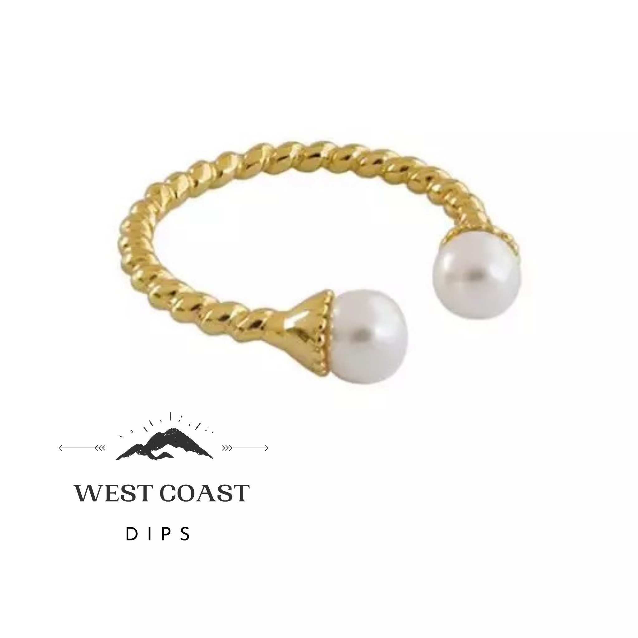 Adjustable Rings Coast Adjustable Pearl Ring – West Coast Dips