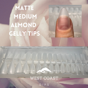 Gelly Tips - Matte Medium Almond