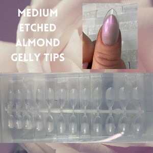 Gelly Tips - Medium Etched Almond