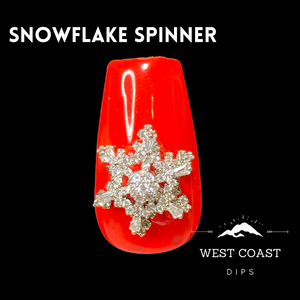 Rhinestone Spinning Snowflake